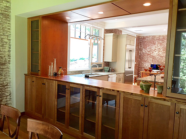 award winning kitchen view from dining room into kitchen - award winning project